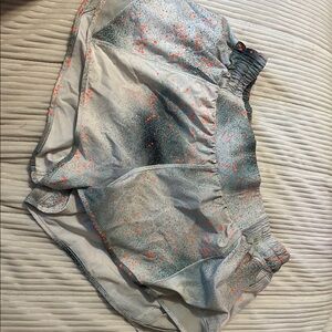 lululemon athletica Gray and Orange Athletic Shorts